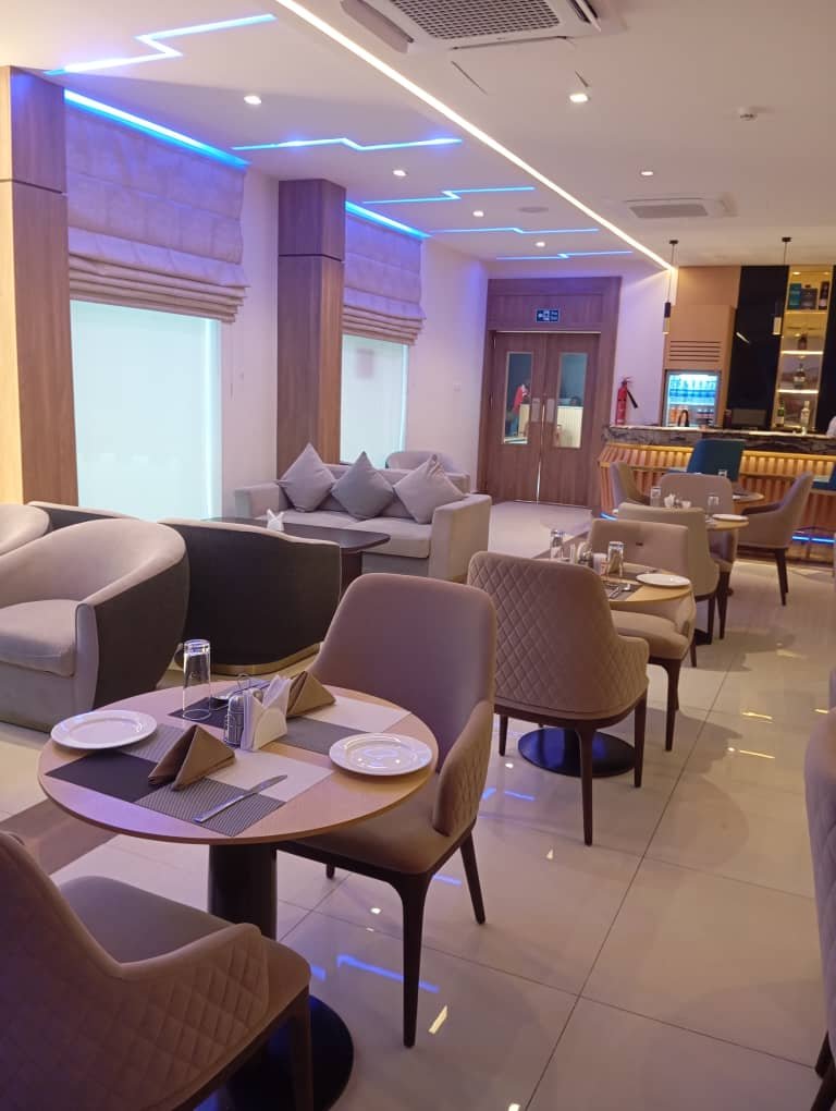 Table setting at the LimeRidge Signature Hotel restaurant, Ikeja GRA, Lagos